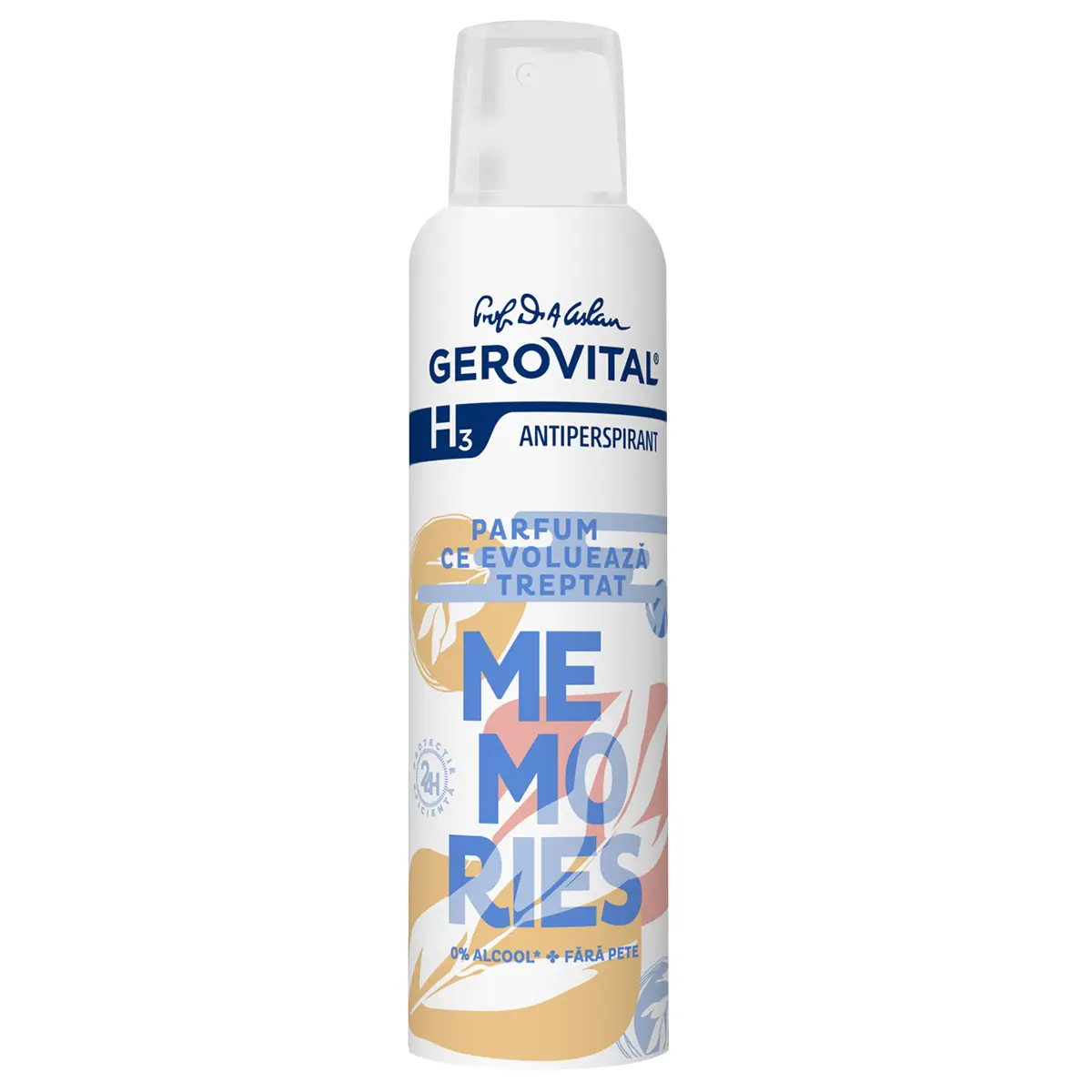 Deodorant antiperspirant Gerovital Memories H3, 150 ml