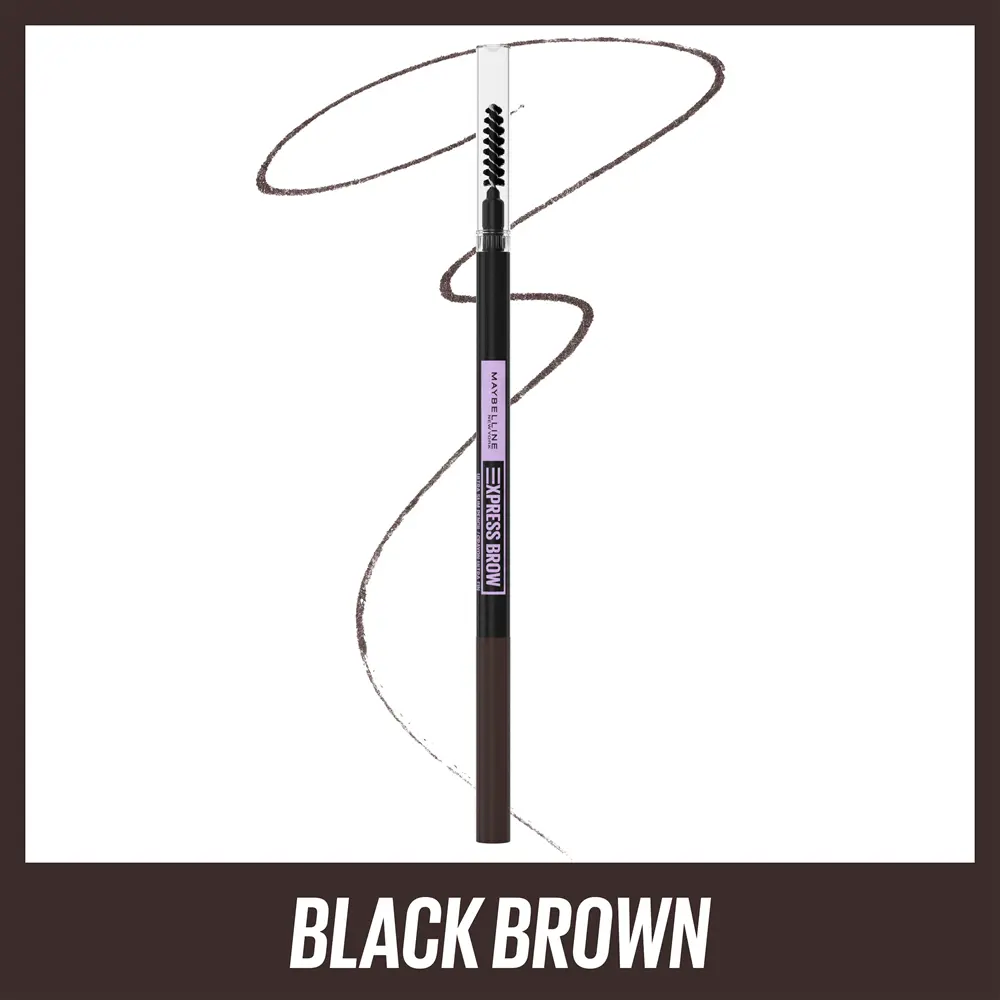 Creion pentru sprancene Maybelline New York Brow Ultra Slim 06 Black Brown, 0.85 g
