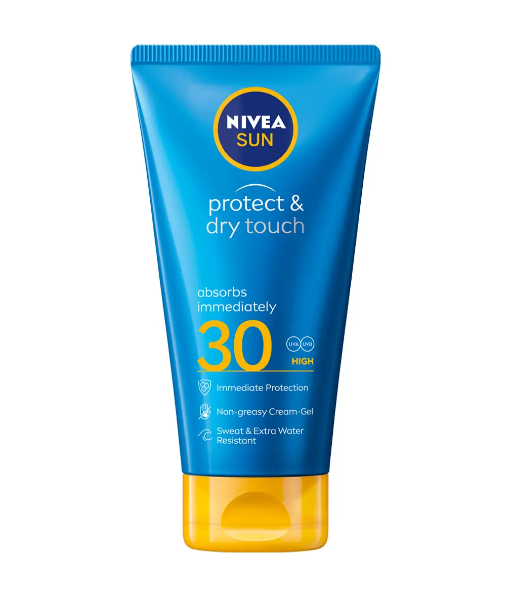 Gel-crema cu protectie solara Nivea Sun Protect & Dry Touch, SPF 30, 175 ml