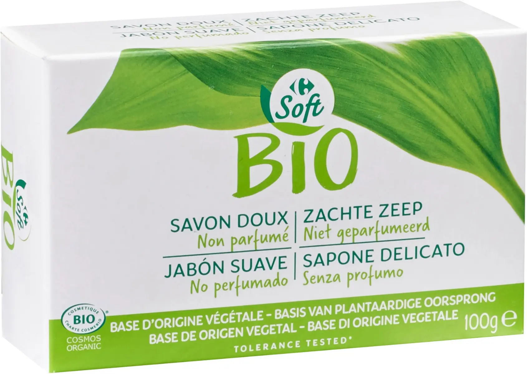 Sapun solid Carrefour Soft Bio Organic, 100g