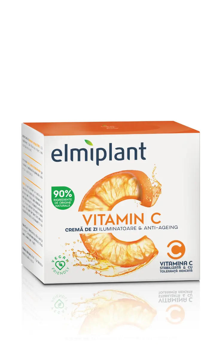 Crema de zi Elmiplant Vitamin C, iluminatoare si anti-ageing, 50 ml