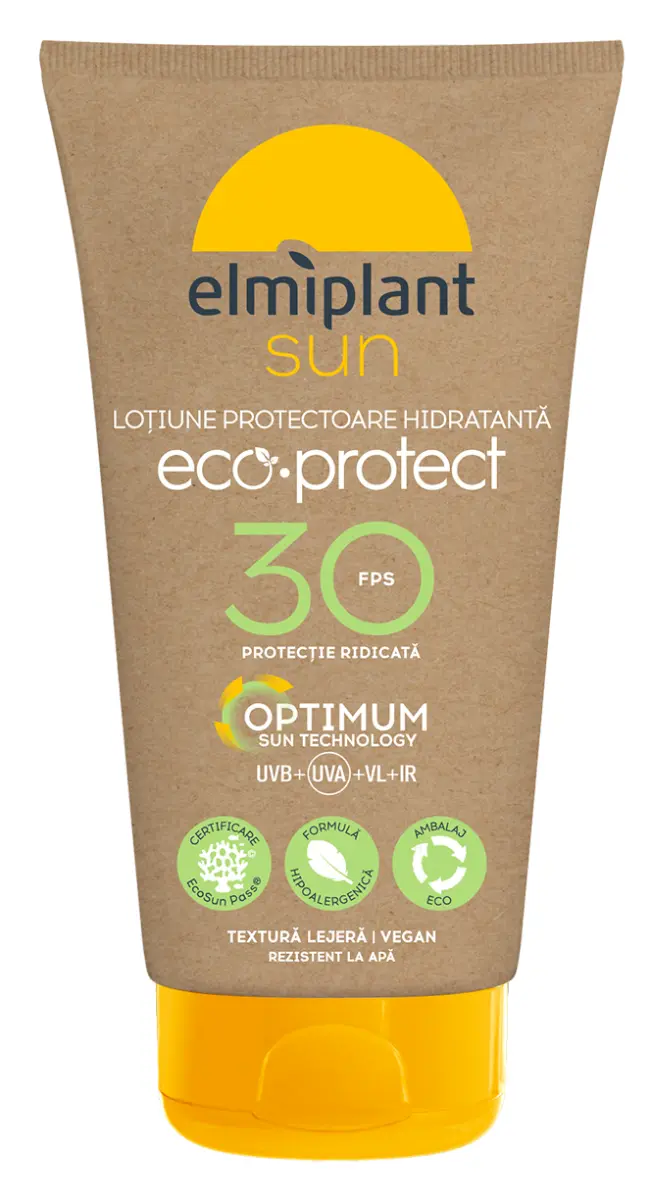 Lotiune protectie solara Elmiplant Sun Milk Eco, SPF 30, 150 ml