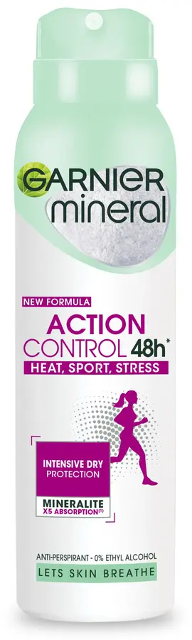Deodorant spray Garnier Action Control, Heat, Sport, Stress, 48h, 150ml