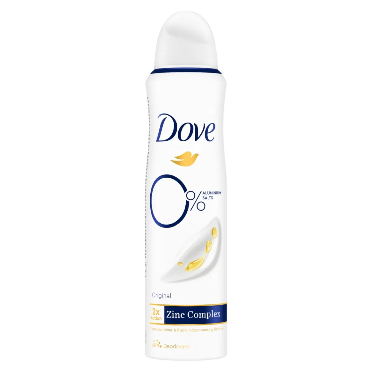 Deodorant spray Dove  Dove Original cu 0% saruri de aluminiu 150ml
