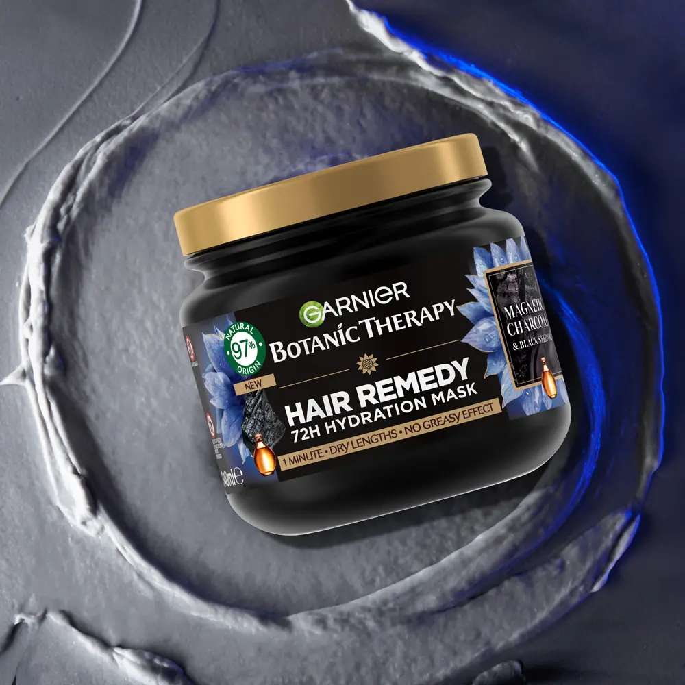 Masca de par Garnier Botanic Therapy Magnetic Charcoal & Black Seed Oil, 340 ml