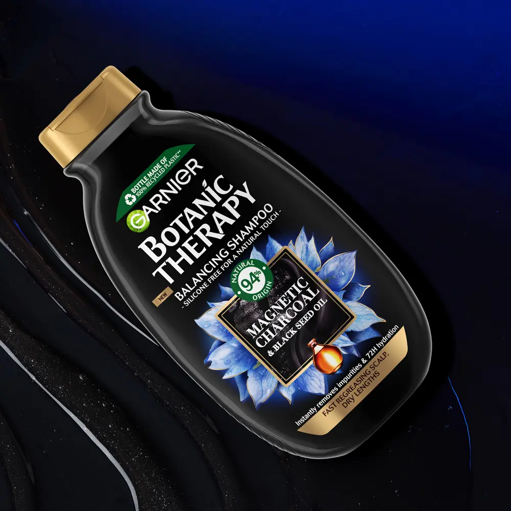 Sampon Garnier Botanic Therapy Magnetic Charcoal & Black Seed Oil, 400 ml