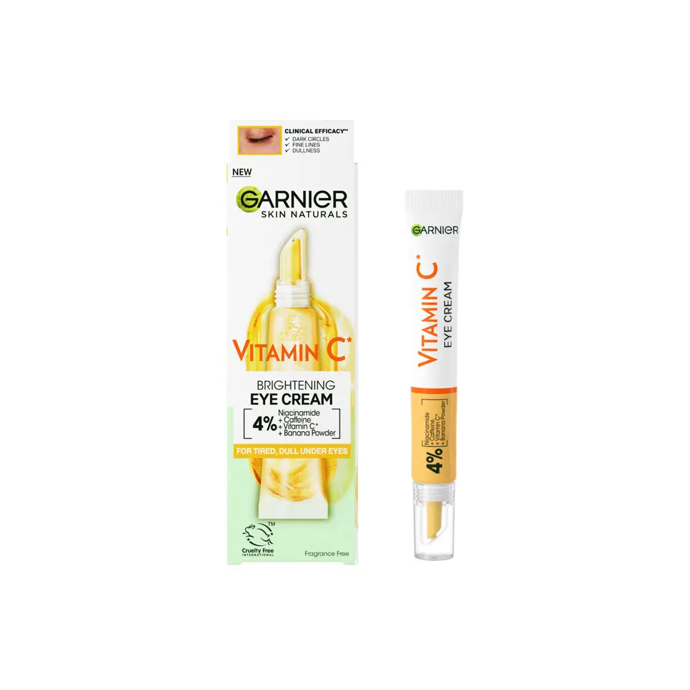 Crema de ochi cu Vitamina C Garnier Skin Naturals cu efect de iluminare, 15 ml
