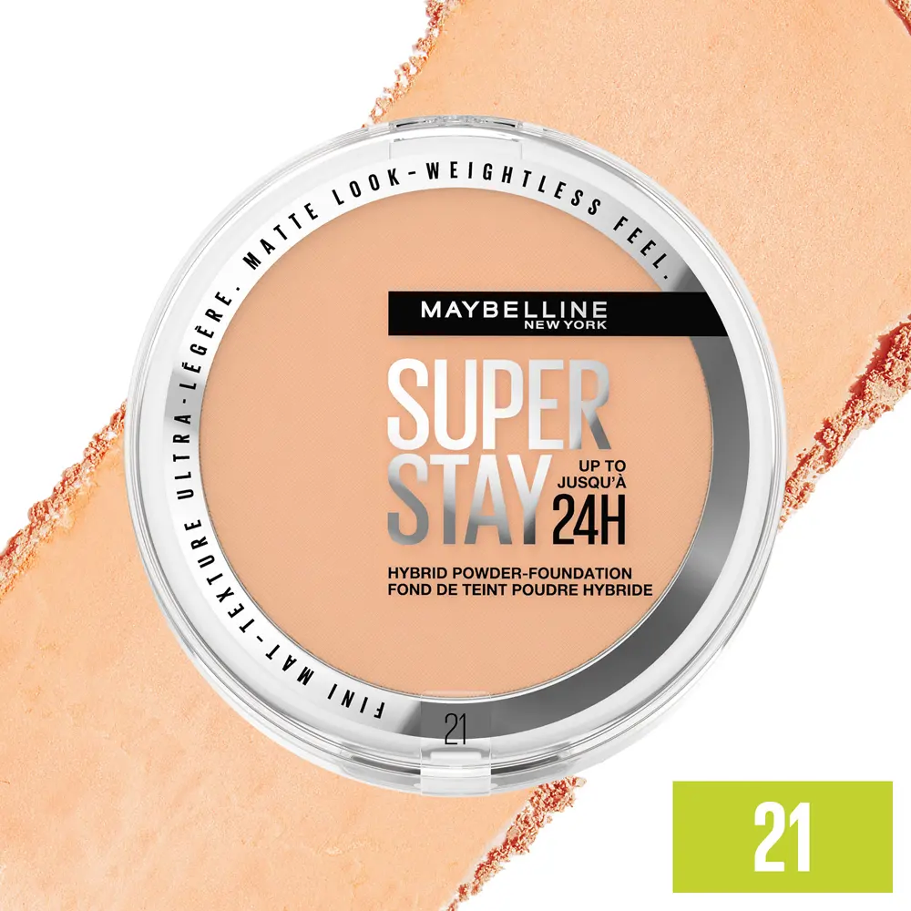 Pudra compacta Maybelline New York Super Stay Hybrid Powder Foundation 21