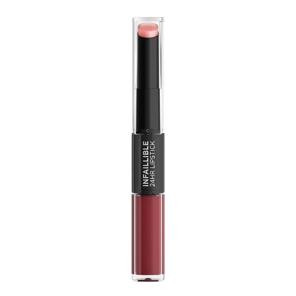 Ruj lichid rezistent la transfer L'Oreal Paris Infaillible 24H Lipstick 502 Red To Stay, 6.4 ml