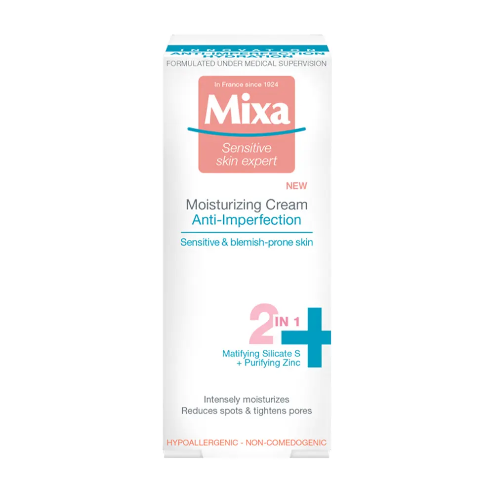 Crema hidratanta 2 in 1 Mixa anti-imperfectiuni, 50 ml