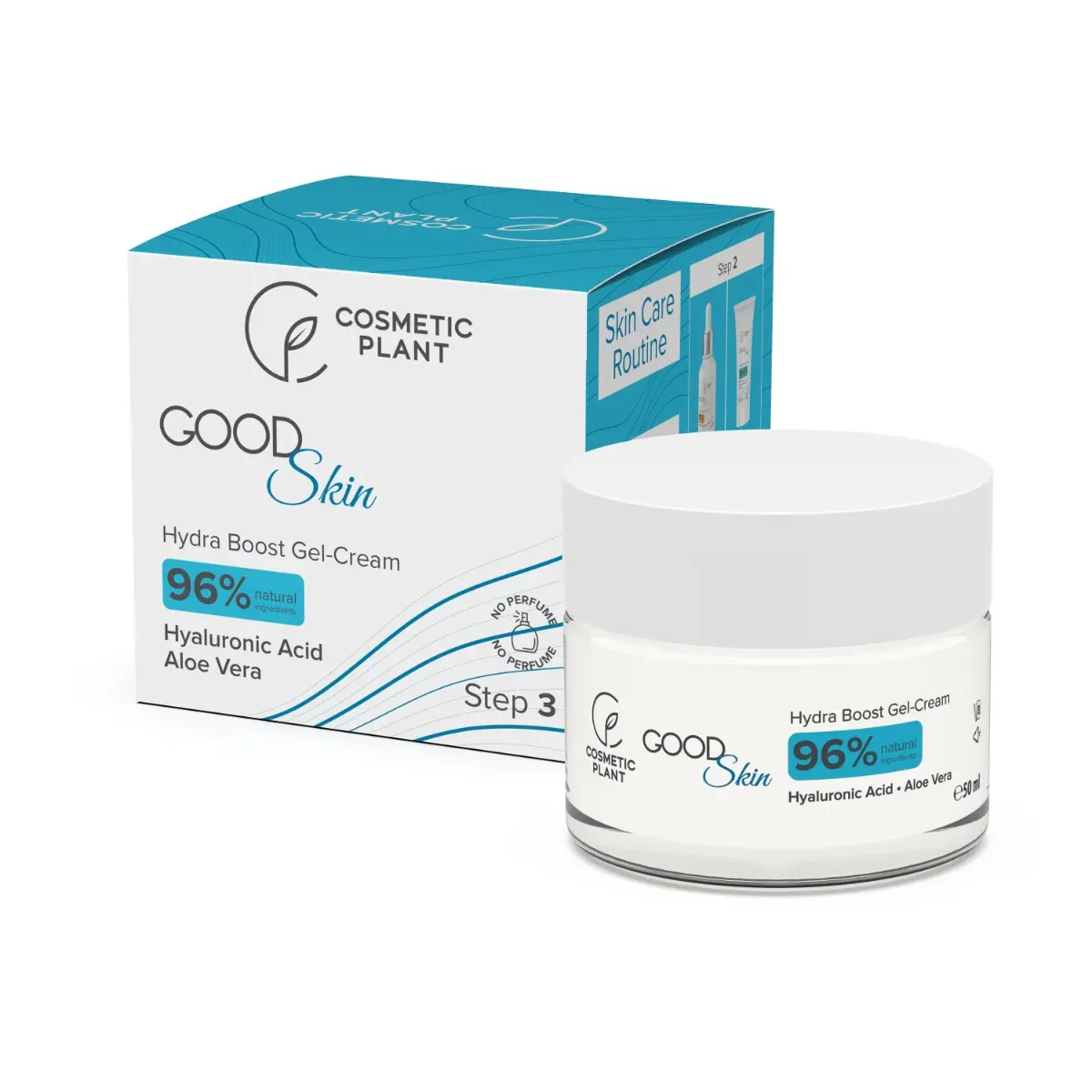 Crema gel Cosmetic Plant Good Skin Hydra Boost cu acid hialuronic, minerale si aloe vera 50ml
