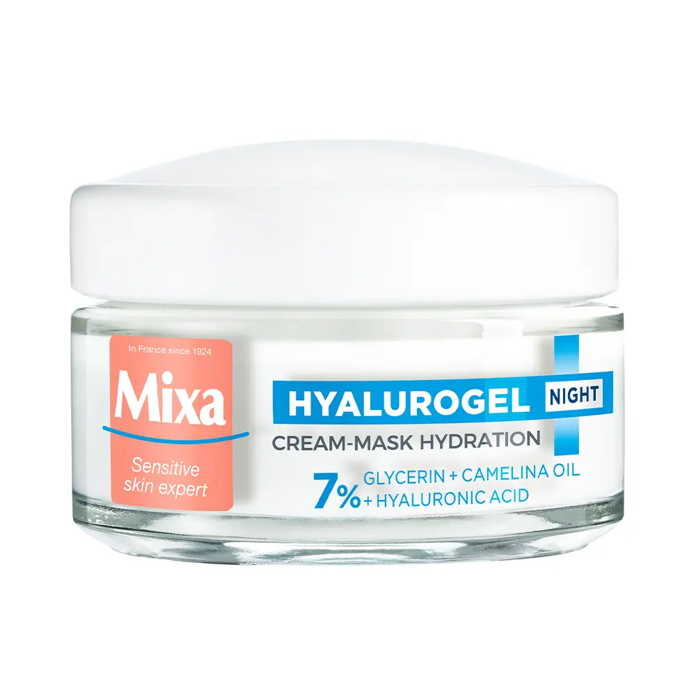 Crema-masca hidratanta de noapte Mixa Hyalurogel Night 50 ml