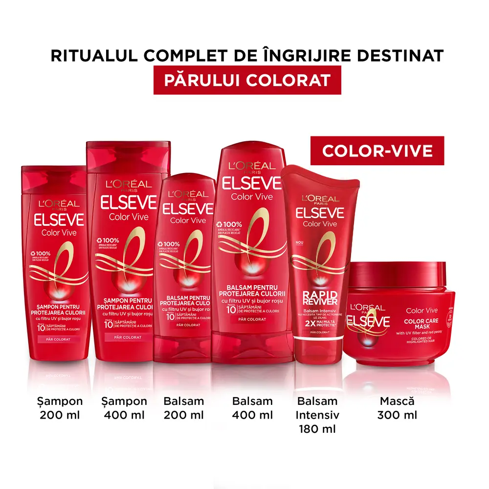 Balsam L'Oreal Elseve Color Vive pentru protejarea culorii, 200 ml