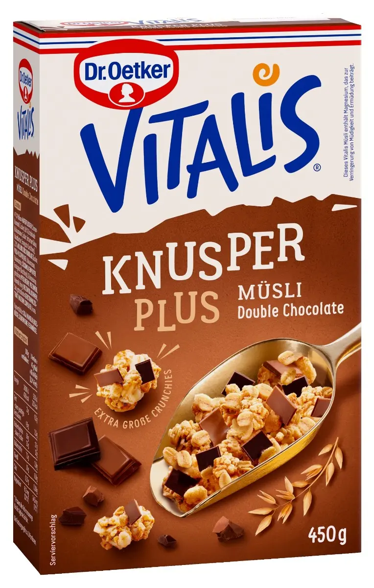 Musli Vitalis Dr.Oetker Knusper Plus Double Chocolate 450g