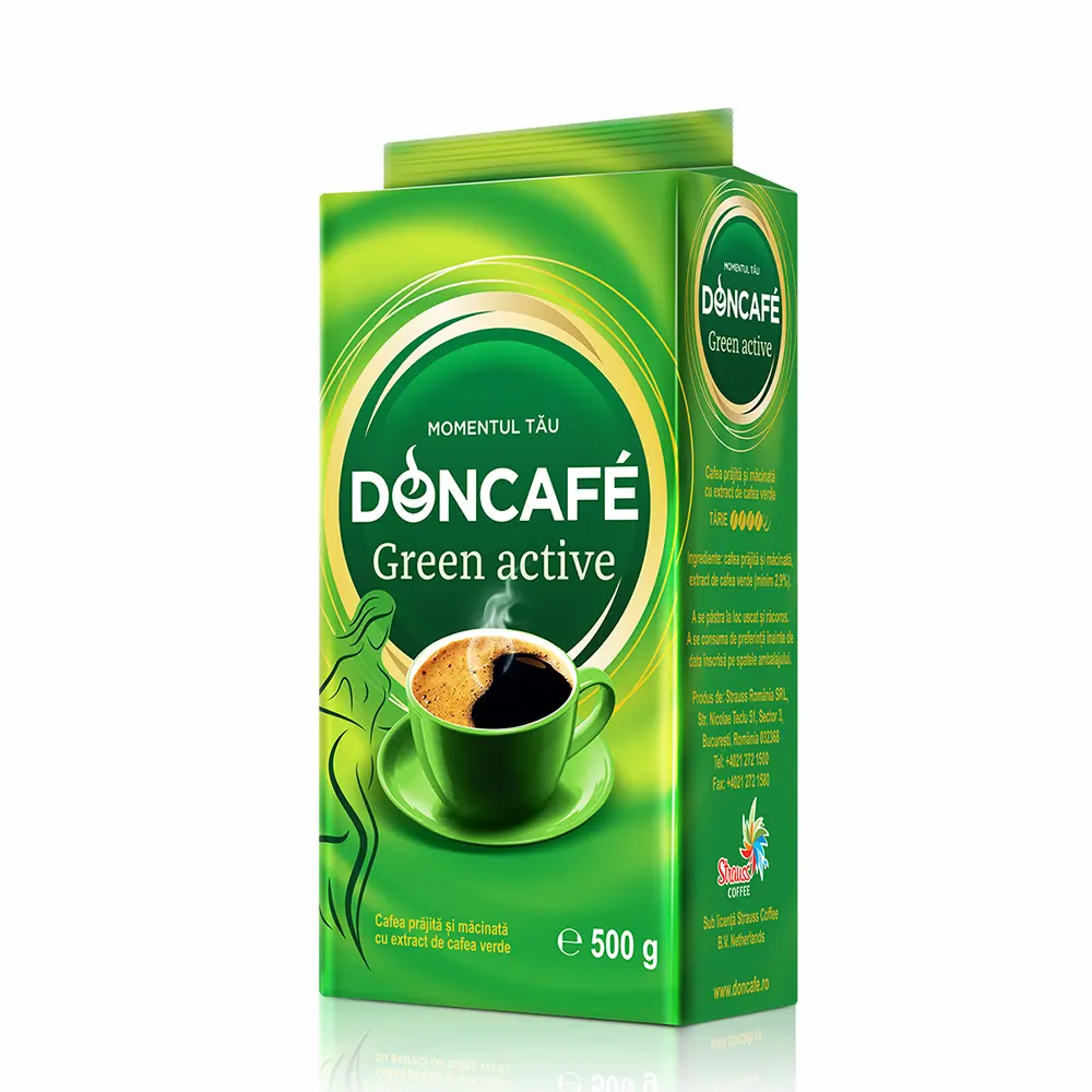 Cafea prajita si macinata Doncafe Green Active 500g