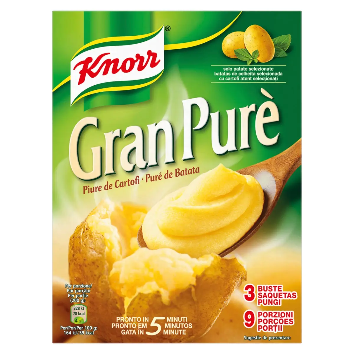 Piure instant Knorr Gran Pure, 225g