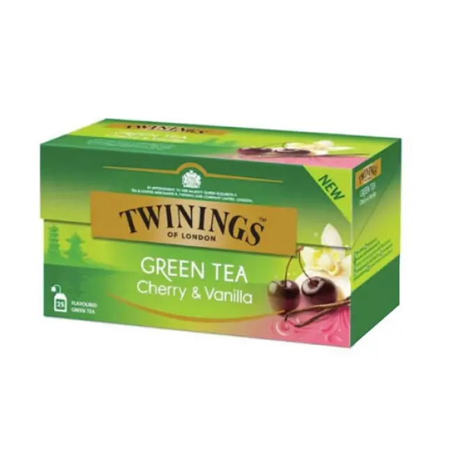Ceai Verde Twinings Cu Aroma De Cirese Si Vanilie 25x1.7g