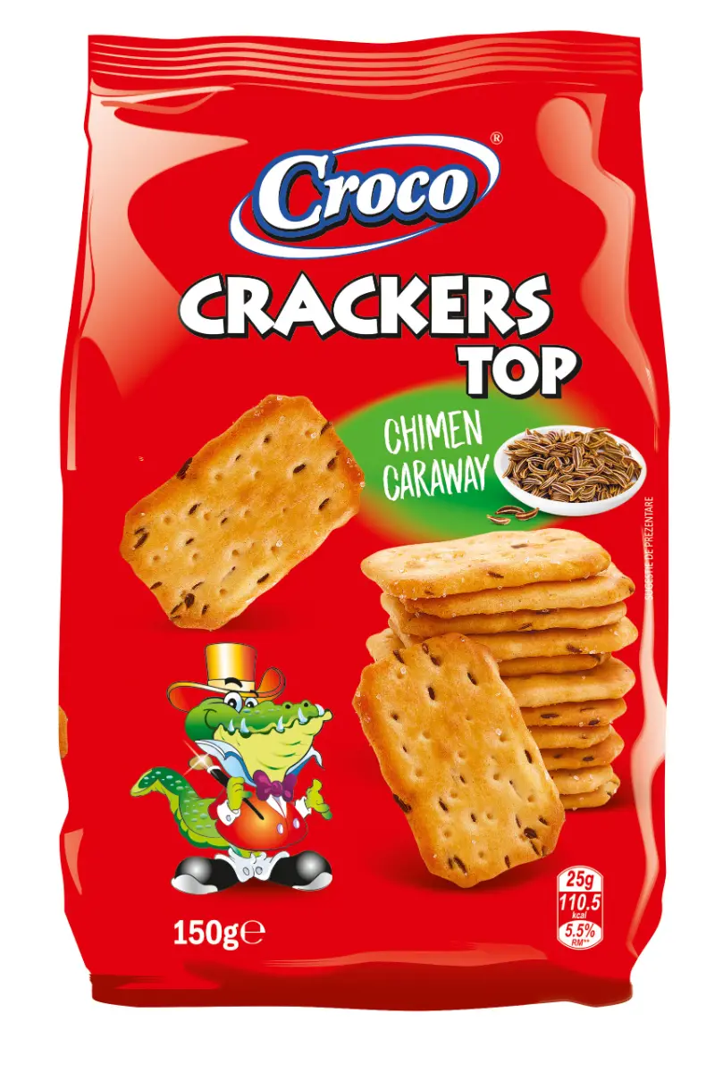 Crackers Top cu chimen Croco, 150g | Carrefour Romania