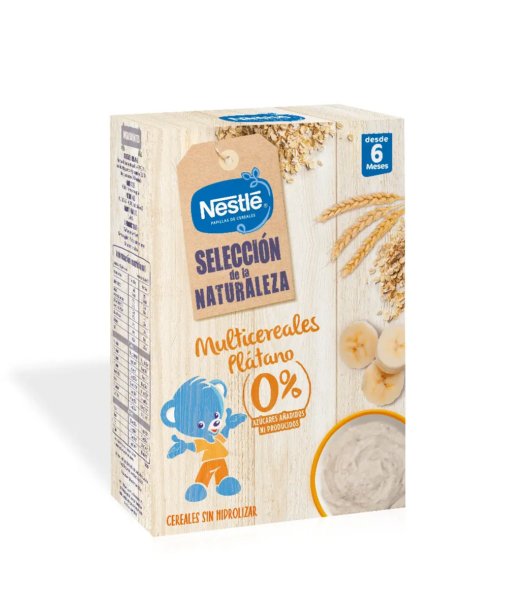 Cereale Nestle Nature Selection Multicereale si BaNana, 270g, de la 6 luni
