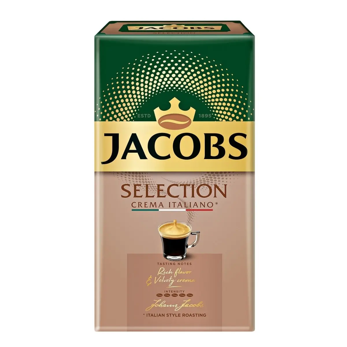 Cafea macinata Jacobs Selection Crema Italiano, 500 gr