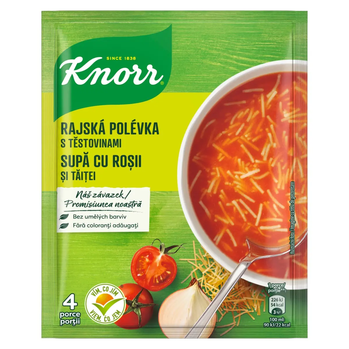 Supa instant Knorr, de rosii cu taitei 67 g