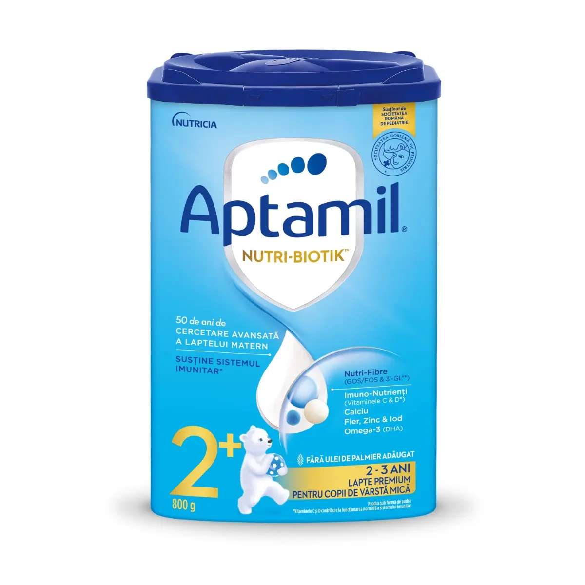 Lapte praf Aptamil 2+, 24-36 luni, 800g
