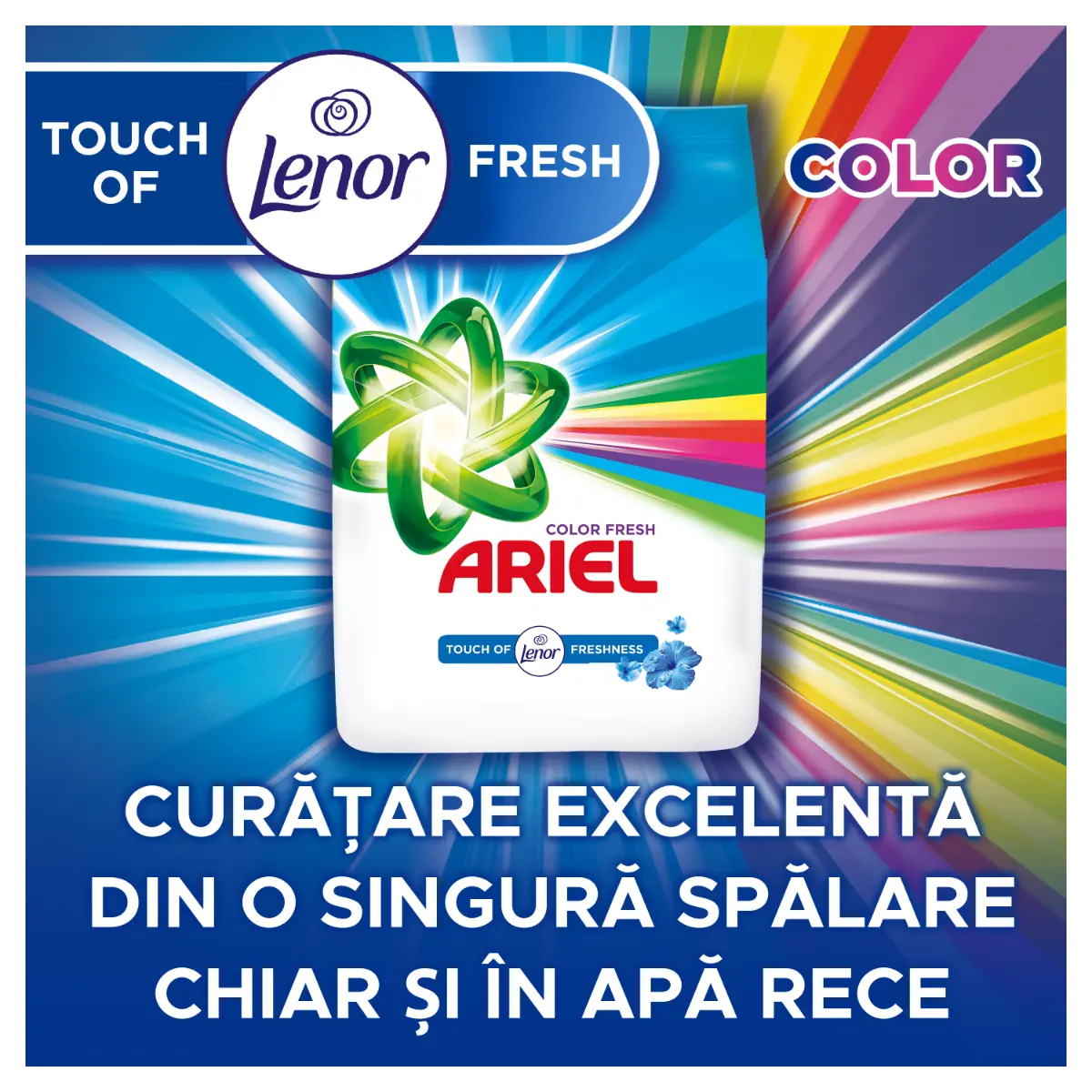 Detergent automat, Ariel Touch of Lenor, 400g