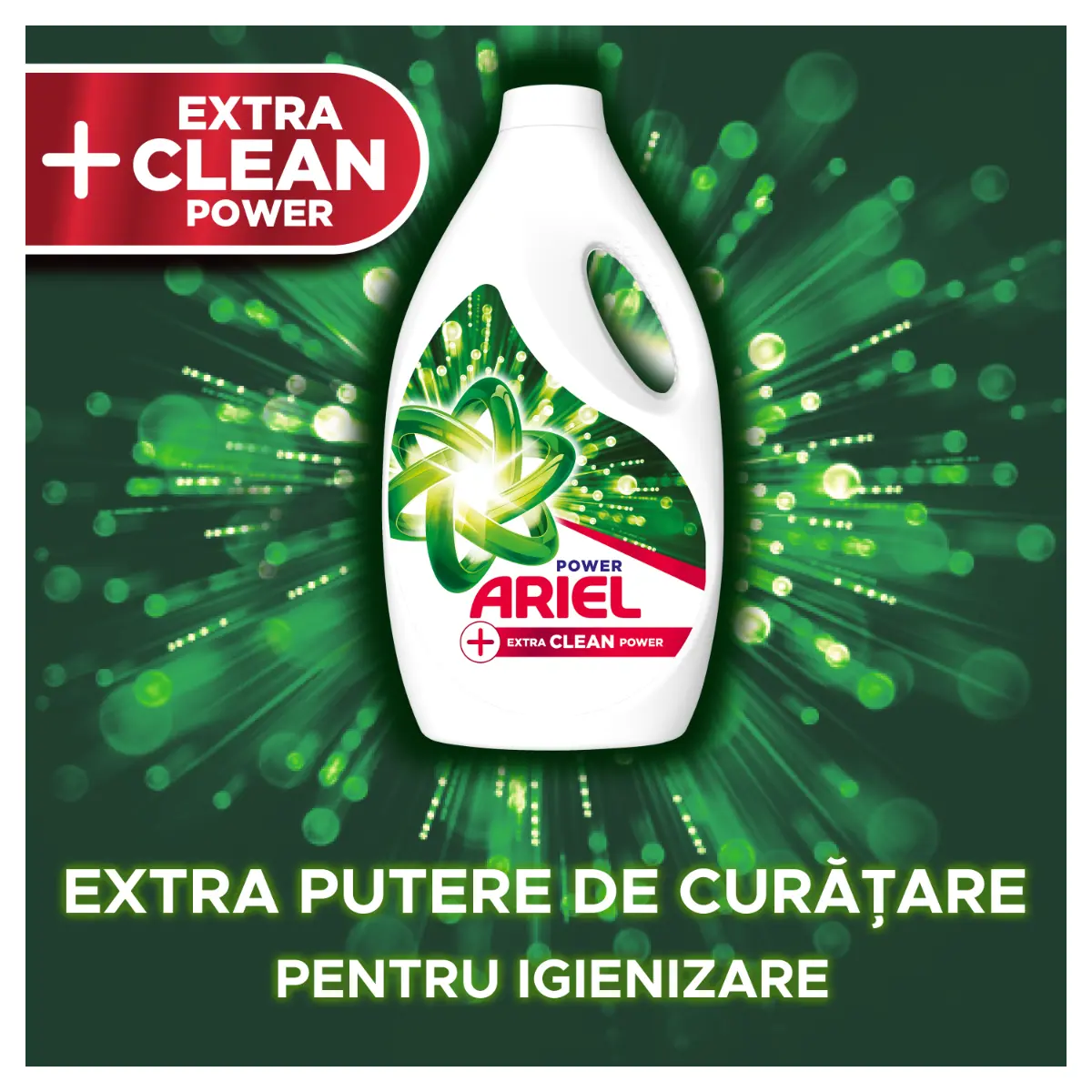 Detergent De Rufe Lichid Ariel +Extra Clean Power, 935ml, 17 spalari