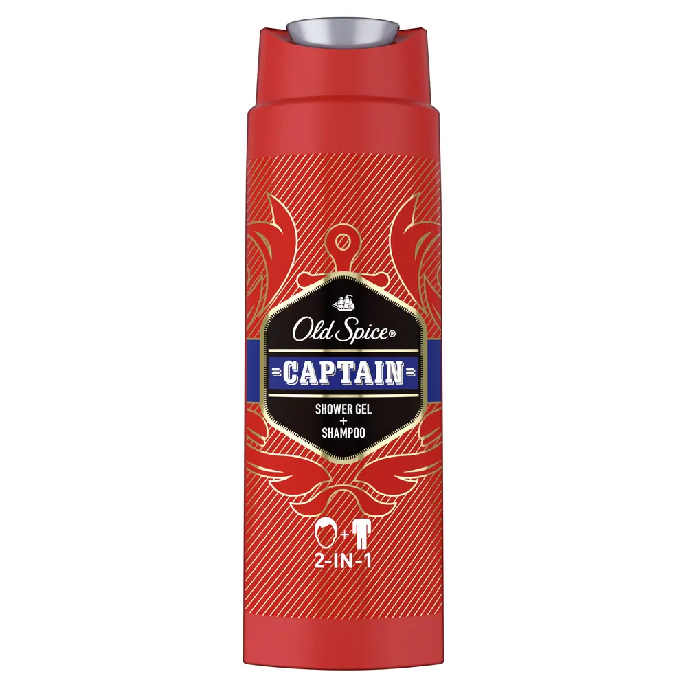 Set Cadou Old Spice Dark Captain: Deodorant solid, 50 ml + Gel de dus, 200 ml