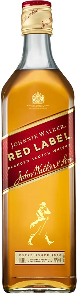 Scotch Whisky Red Label Blended Johnnie Walker 1l