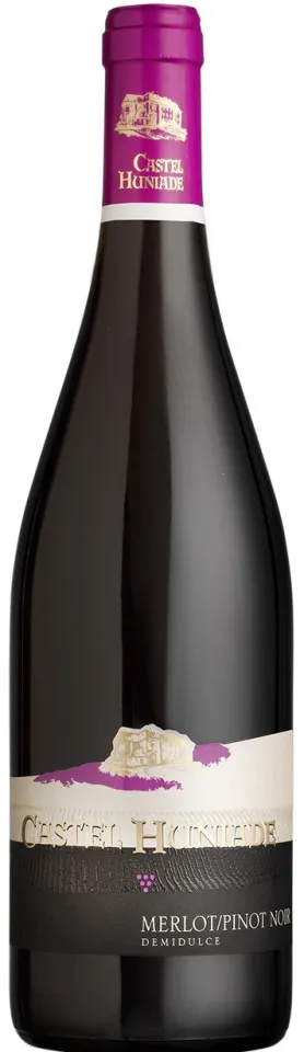 Vin rosu Castel Huniade Domeniile Recas Merlot&Pinot Noir Demidulce, 0.75L
