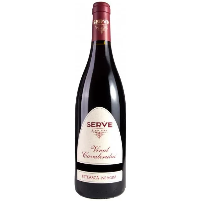 Vin rosu sec Vinul Cavalerului Serve, Feteasca Neagra 2015, 0.75L