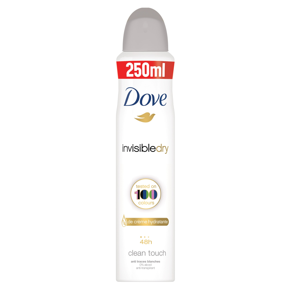 Deodorant spray Dove Invisible Dry 250ml