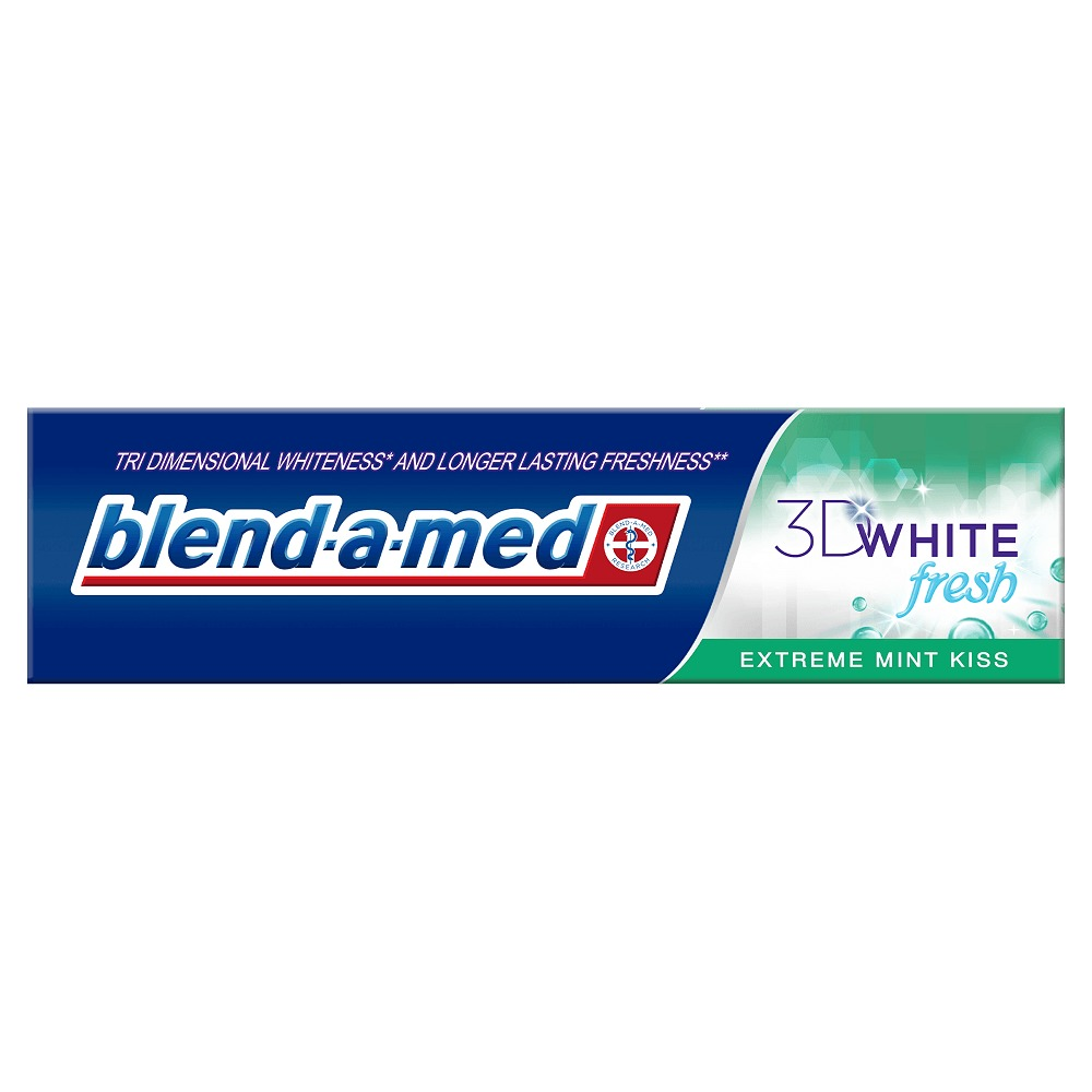 Pasta de dinti 3D White Fresh Extreme Mint Kiss Blend-a-med 100ml