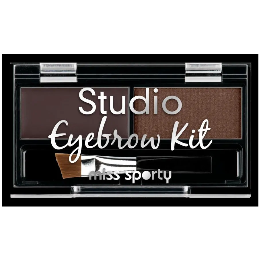 Paleta de farduri pentru sprancene Miss Sporty Studio Eyebrow Brown, 2.4 g