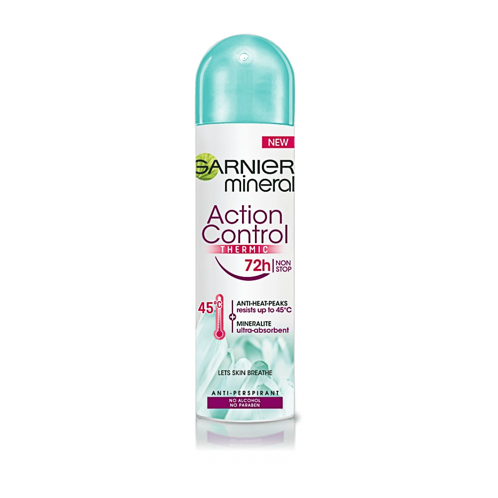 Deodorant antiperspirant spray pentru femei, Garnier Mineral Action Control Thermic, 150ml