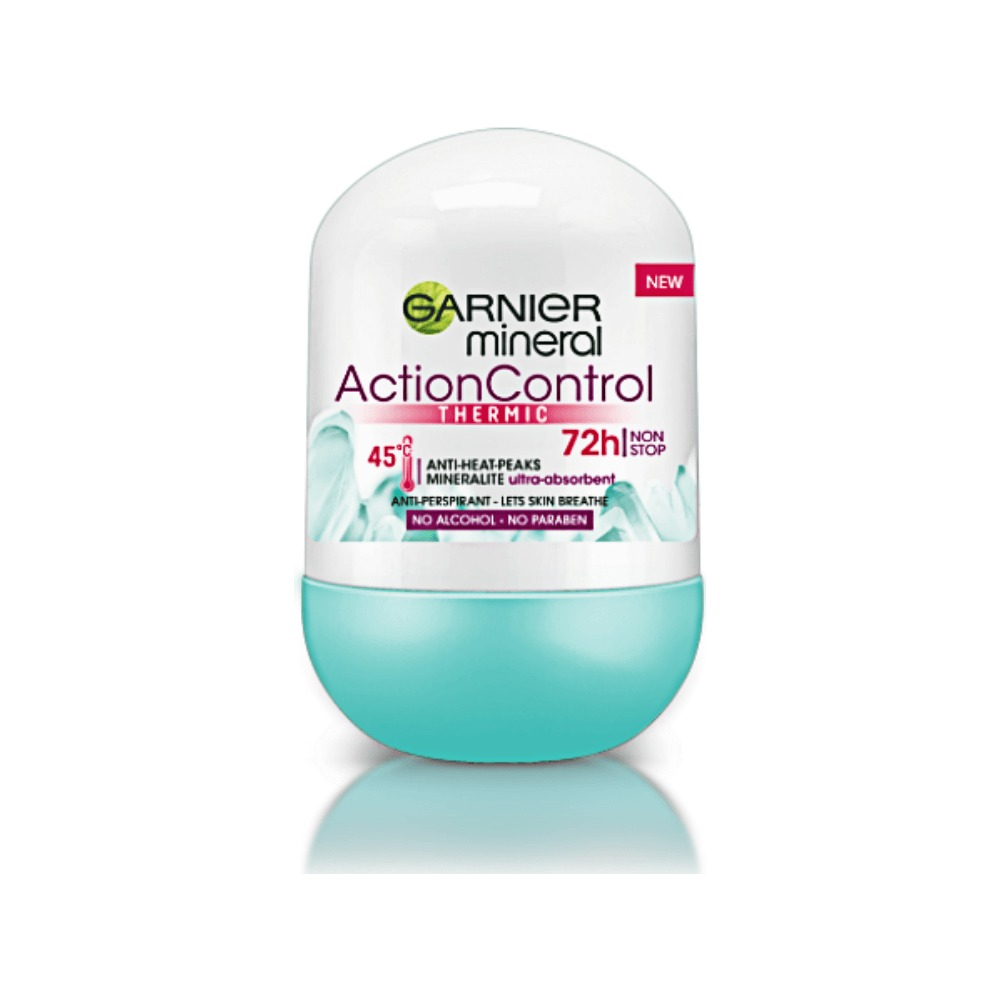 Deodorant antiperspirant roll-on pentru femei, Garnier Mineral Action Control Thermic, 50ml