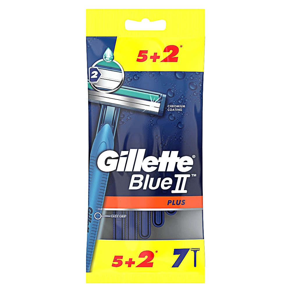 Aparat de ras de unica folosinta Gillette Blue2 Plus, 7 buc