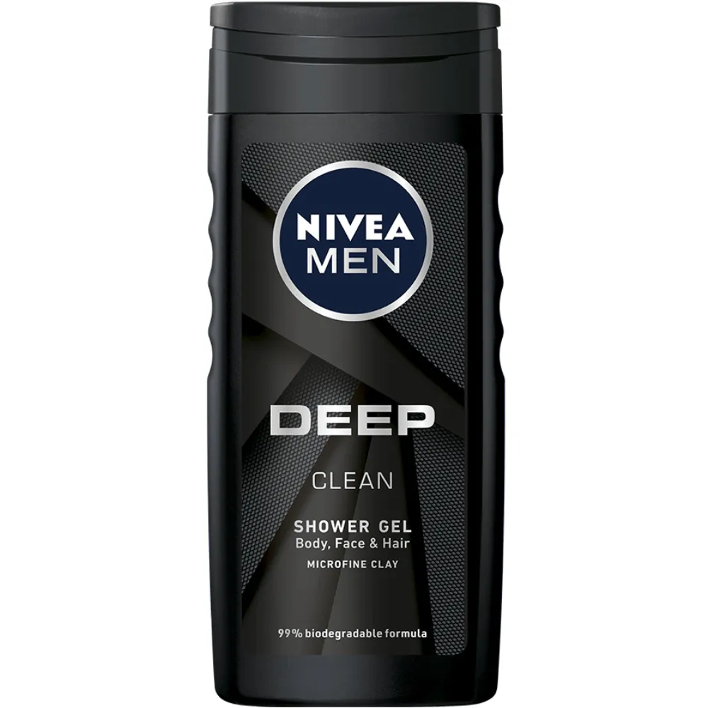 Gel de dus Nivea Men Deep Clean, 250ML