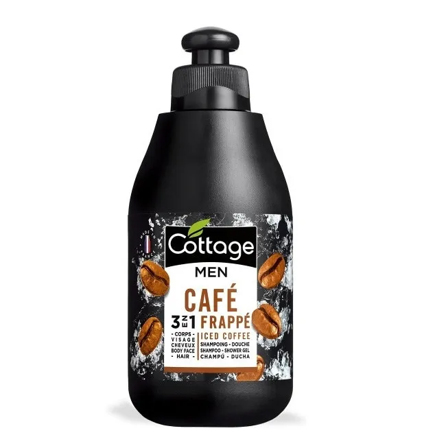 Gel de dus si sampon de par Cottage Cafe Frappe, Barbati, 250 ml