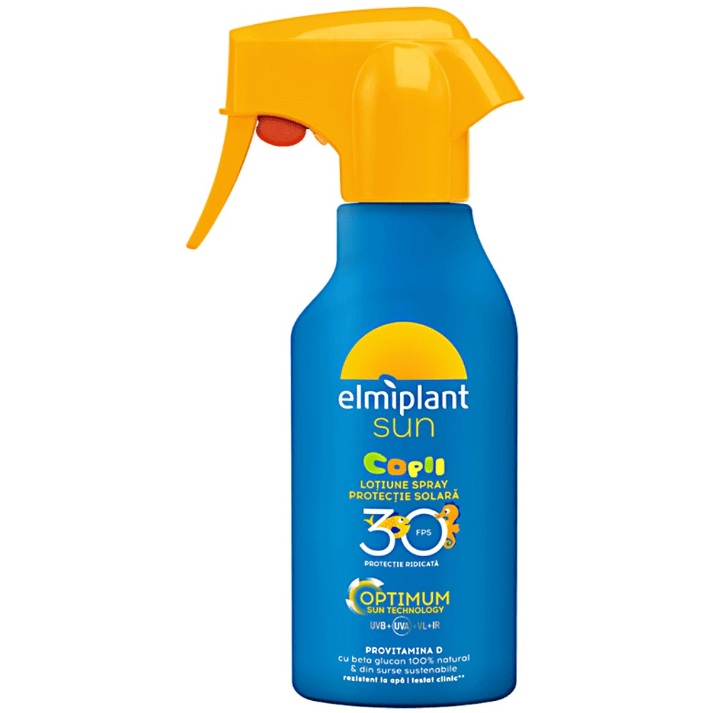 Lotiune spray protectie solara copii, SPF30, Elmiplant 200ml