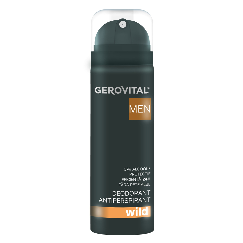 Deodorant antiperspirant Gerovital Men Wild, 150 ml