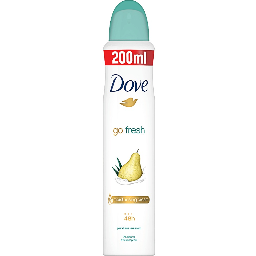 Deodorant antiperspirant spray Dove Pear & Aloe Vera, 200ml