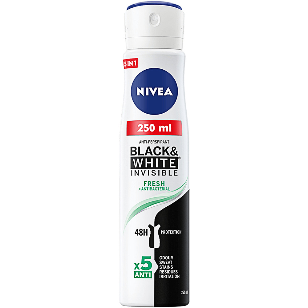 Antiperspirant spray Nivea Black&White Invisible Fresh 250ML