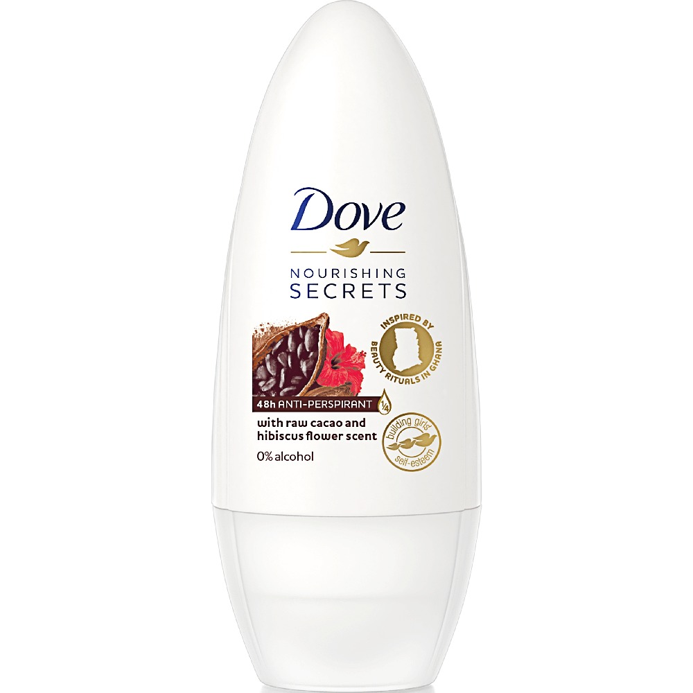 Deodorant antiperspirant roll-on Dove Cocoa & Hibiscus, 50ml
