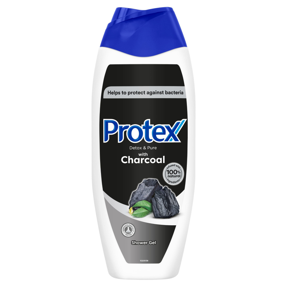 Gel de dus Protex Detox & Pure Charcoal, 500 ml