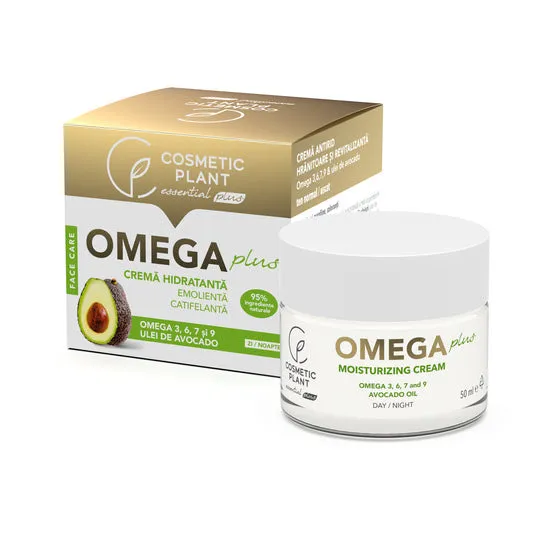 Crema de fata Cosmetic Plant Omega Plus cu Omega 3, 6, 7, 9 & ulei de avocado 50ml