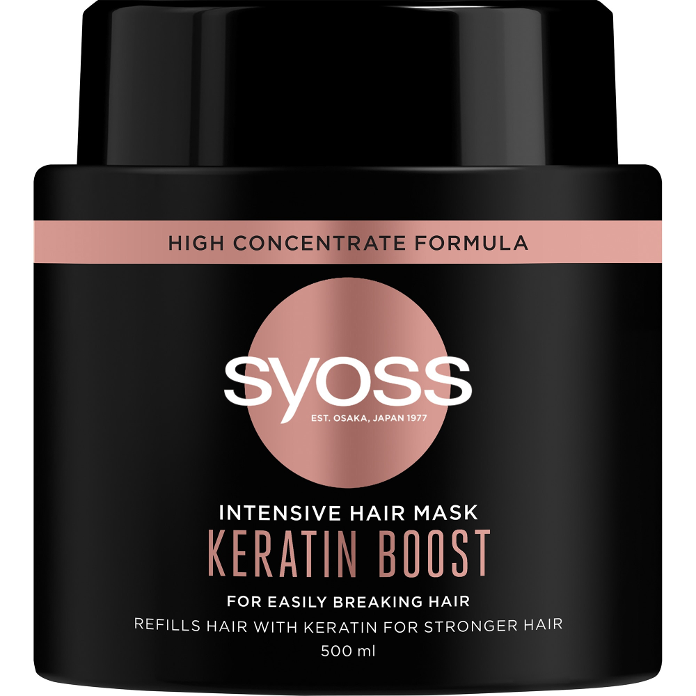Masca de par Syoss Intensive Keratin Boost, 500 ml