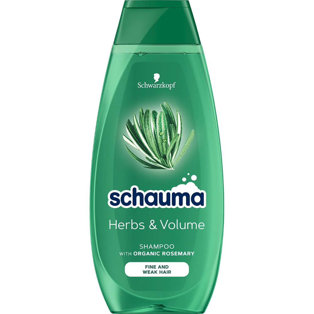 Sampon Schauma Herbs & Volume cu extract de rozmarin organic 400 ml