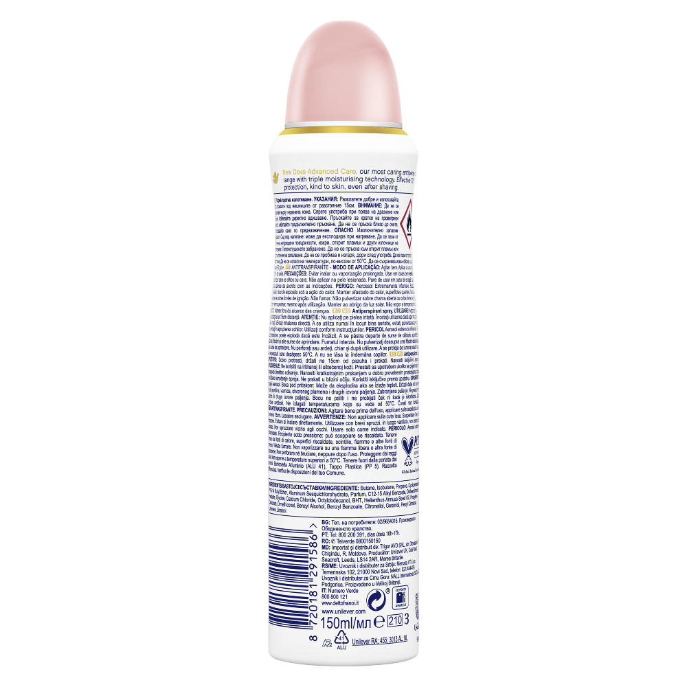 Deodorant spray Dove Advanced Care Invisible Care 150ml